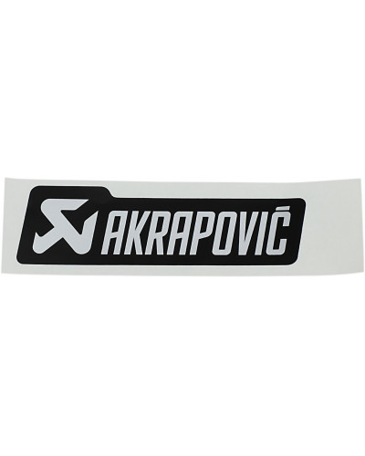 Echappement diversv AKRAPOVIC STICKER MONO AL BLK Echappement diversv AKRAPOVIC STICKER MONO AL BLK