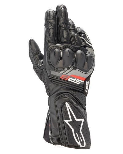 Gants Moto Racing ALPINESTARS cuir SP-8 V3 noir-blanc