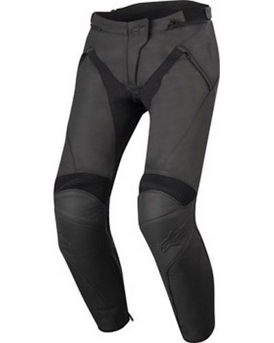 Pantalon Cuir Moto ALPINESTARS Cuir stella Jagg noir