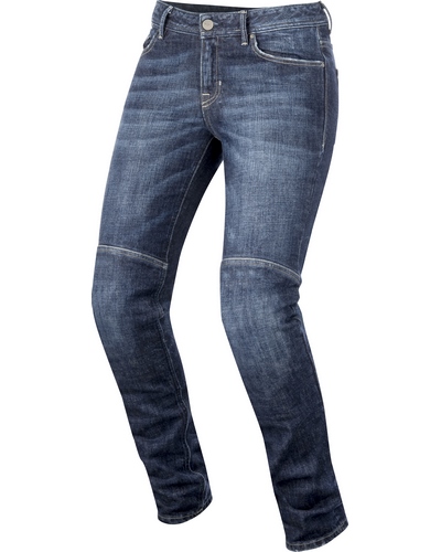 Jeans Moto ALPINESTARS Daisy lady dark rise BLEU