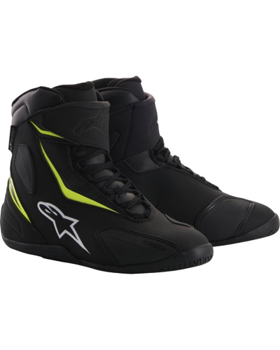 Baskets Moto ALPINESTARS Fastback-2 Drystar® noir-jaune fluo