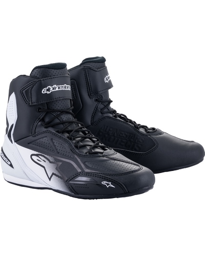 Baskets Moto ALPINESTARS Faster 3 noir-blanc