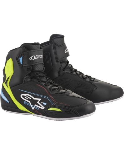 Baskets Moto ALPINESTARS Faster 3 noir-bleu