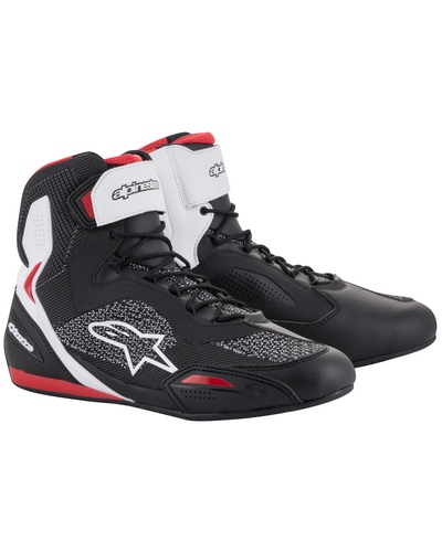 Baskets Moto ALPINESTARS Faster 3 Rideknit noir-rouge