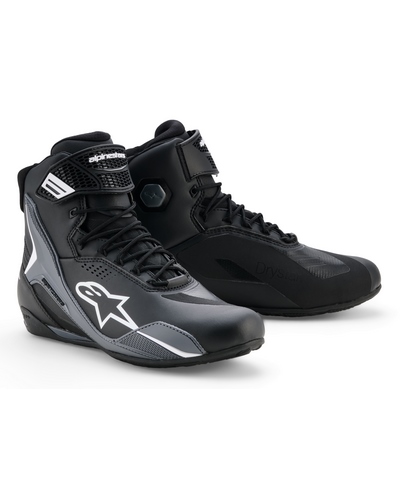 Baskets Moto ALPINESTARS Faster-4 Drystar noir-blanc