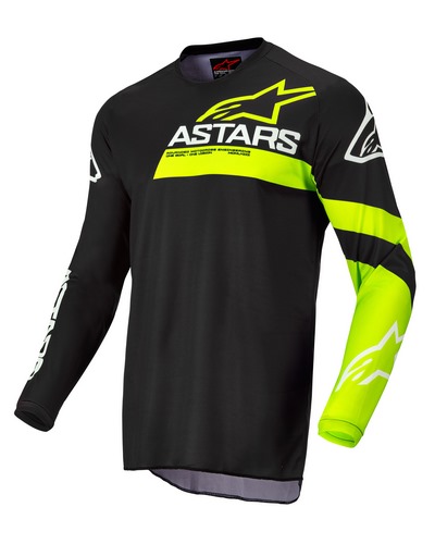 Maillot Moto Cross ALPINESTARS Racer Chaser kid noir-jaune fluo