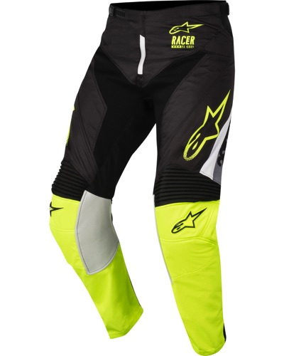 Pantalon Moto Cross ALPINESTARS Racer Supermatic noir-jaune fluo