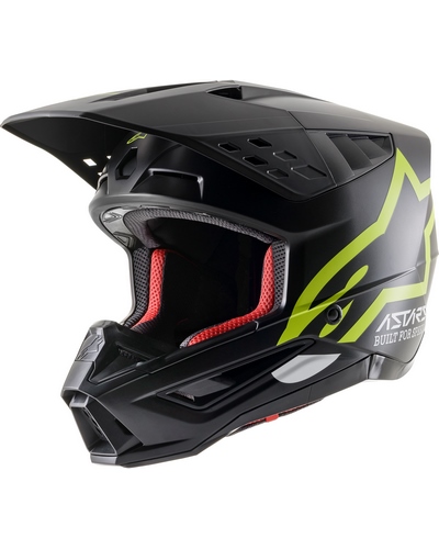 Casque Moto Cross ALPINESTARS SM5 Compass noir-jaune fluo