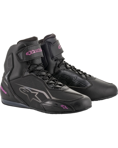 Baskets Moto ALPINESTARS Stella Faster 3 noir-fushia