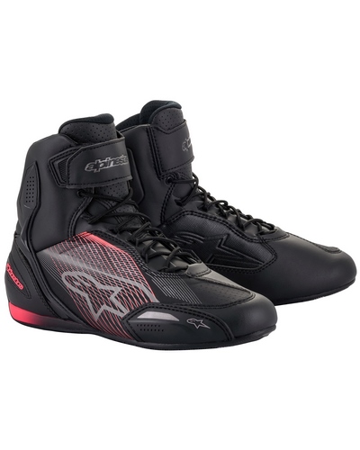 Baskets Moto ALPINESTARS Stella Faster 3 noir-rouge