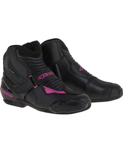 Bottes Moto Racing ALPINESTARS Stella SMX-1 R noir-fuchsia