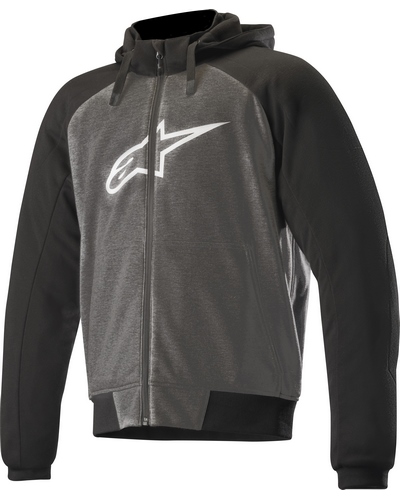 Blouson Moto Été ALPINESTARS SWEAT Chrome Sport noir-anthracite-blanc