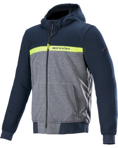 Blouson Moto Été ALPINESTARS SWEAT Chrome Street gris-bleu