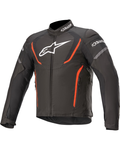 Blouson Textile Moto ALPINESTARS T-Jaws V3 étanche noir-rouge fluo