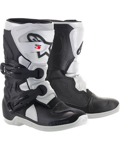 Bottes Moto Cross ALPINESTARS Tech 3S kid noir-blanc