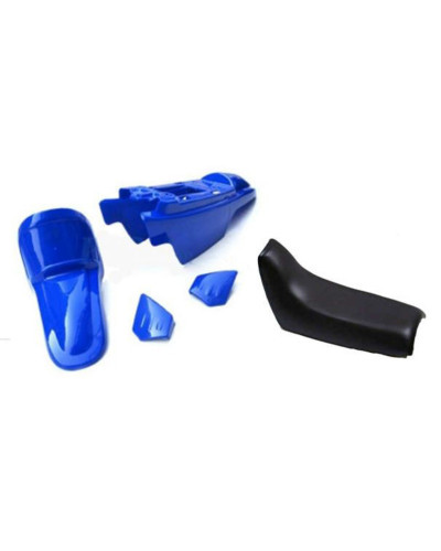ART Kit plastique ART couleur origine bleu avec selle complète noire Yamaha PW50 