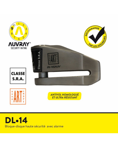 Bloque Disque Moto AUVRAY Bloc Disque DL14 SRA inox Bloque Disque Moto AUVRAY Bloc Disque DL14 SRA inox