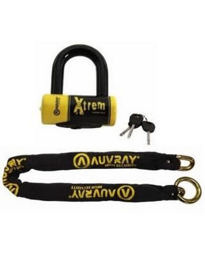 Antivol Chaine XTrem 120cm + Cadenas SRA Auvray - ACCESSOIRES MOTO