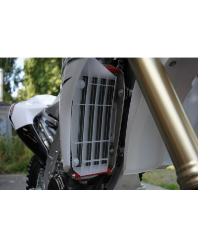 Protection Radiateur Moto AXP Protection de radiateur AXP alu rouge Yamaha