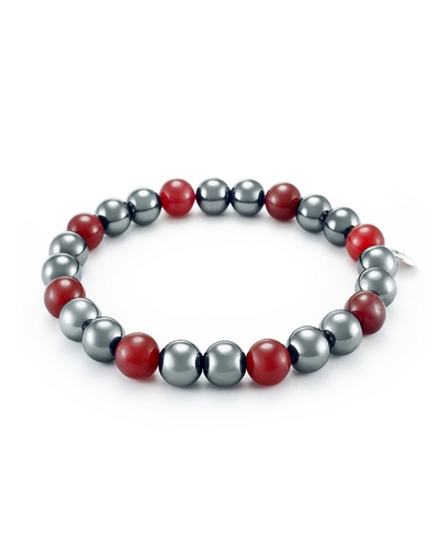 Bracelet Motard AZZKARA Bracelet Homme Andchana rouge