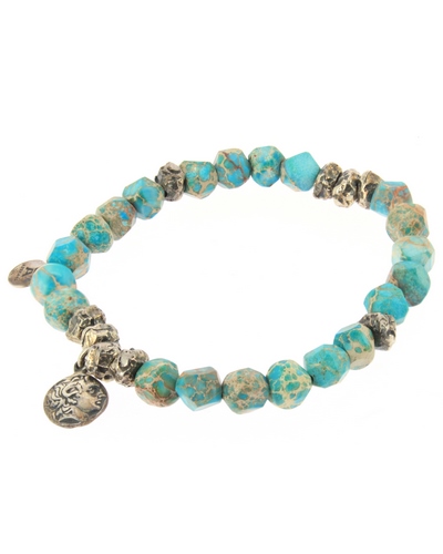 Bracelet Motard AZZKARA Bracelet Homme Rocks turquoise