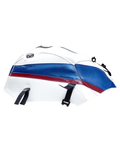 Protège Reservoir Moto Sur Mesure BAGSTER BMW HP 2 Sport 2010-11 blanc-carbone-rouge