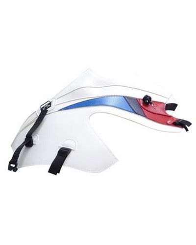 Protège Reservoir Moto Sur Mesure BAGSTER BMW R 1200 GS 2011 blanc-deco rouge-bleu