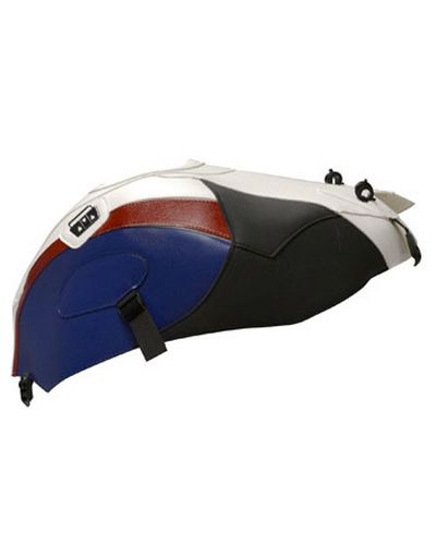 Protège Reservoir Moto Sur Mesure BAGSTER BMW S 1000 RR 2012-13 blanc-rouge-bleu