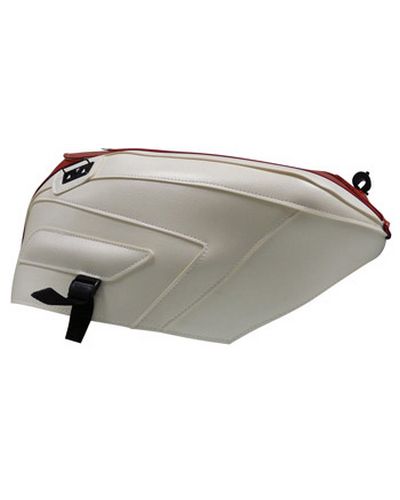 Protège Reservoir Moto Sur Mesure BAGSTER Ducati 848/1098/1198 2010 blanc-bande rouge