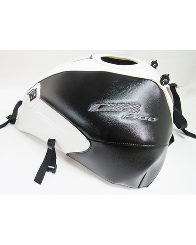 Protège Reservoir Moto Sur Mesure BAGSTER Honda CB 1300 S/Big One 2009 bllanc-noir