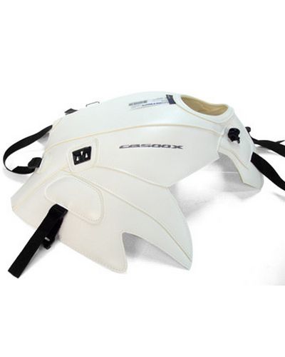 Protège Reservoir Moto Sur Mesure BAGSTER Honda CB 500 X 2013-15 blanc