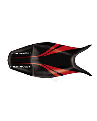 Housse Selle BAGSTER Honda CB 600 Hornet noir-rouge fonce lettre noire