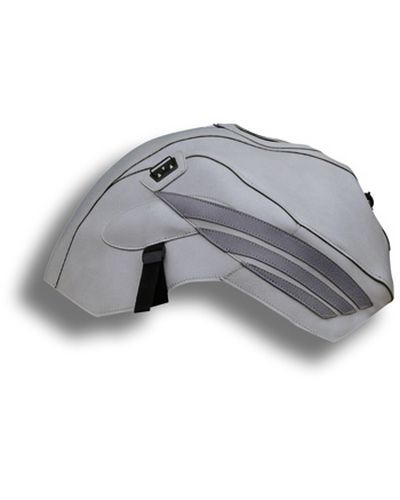 Protège Reservoir Moto Sur Mesure BAGSTER Honda CBF 600 N 2008-09 gris clair-deco acier