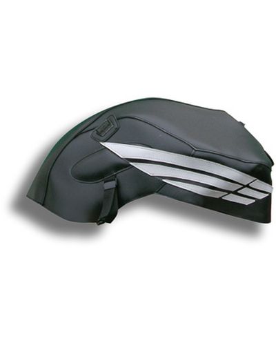 Protège Reservoir Moto Sur Mesure BAGSTER Honda CBF 600 N 2008-09 noir-deca acier et gris