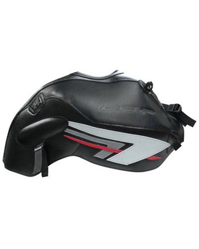 Protège Reservoir Moto Sur Mesure BAGSTER Honda CBF 600 N 2010-11 noir-deco gris acier