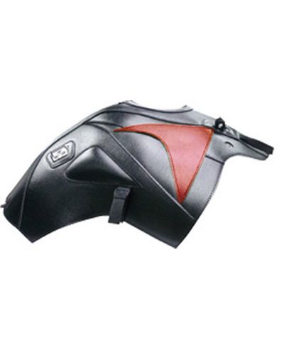 Protège Reservoir Moto Sur Mesure BAGSTER Honda CBF 600 S 2011 noir-deco rouge fonce