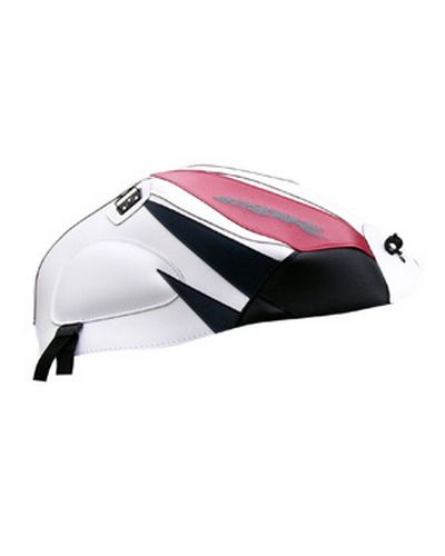 Protège Reservoir Moto Sur Mesure BAGSTER Honda CBR 1000 RR 2007 blanc-rouge-marine