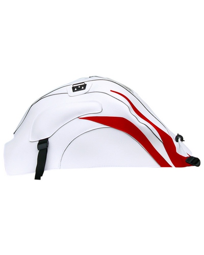 Protège Reservoir Moto Sur Mesure BAGSTER Honda CBR 1000 RR 2009 blanc-pointe rouge