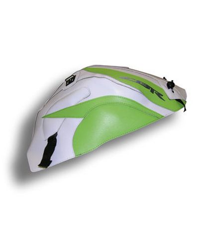 Protège Reservoir Moto Sur Mesure BAGSTER Honda CBR 1000 RR 2009 blanc-vert pistache