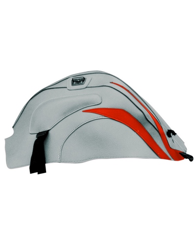 Protège Reservoir Moto Sur Mesure BAGSTER Honda CBR 1000 RR 2010-11 gris clair-pointe orange