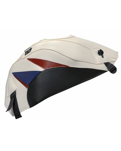 Protège Reservoir Moto Sur Mesure BAGSTER Honda CBR 1000 RR 2012-16 blanc-rouge fce-bleu