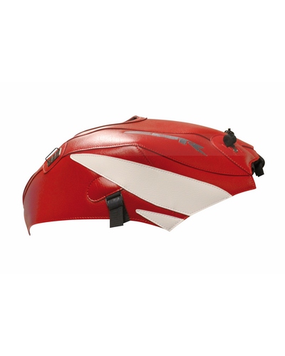 Protège Reservoir Moto Sur Mesure BAGSTER Honda CBR 600 RR 2012 rouge-pointe blanche