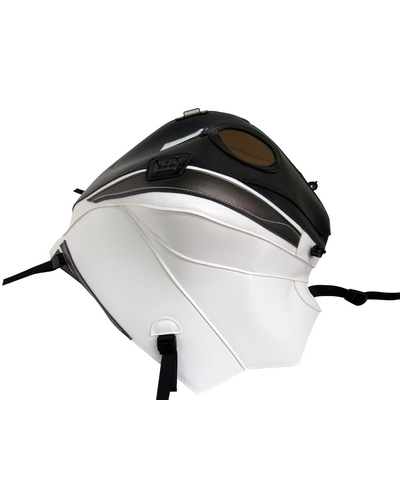 Protège Reservoir Moto Sur Mesure BAGSTER Honda VFR 1200 F 2015 noir-blanc-déco bronze