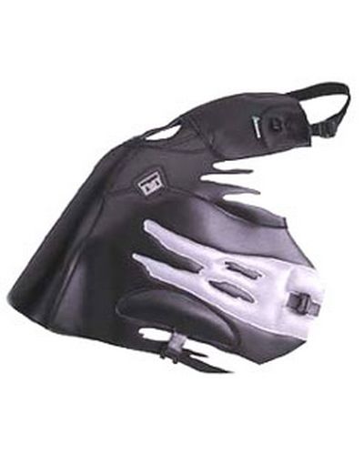 Protège Reservoir Moto Sur Mesure BAGSTER Honda XRV750 AfricaTwin 1994 noir-gris clair-acier