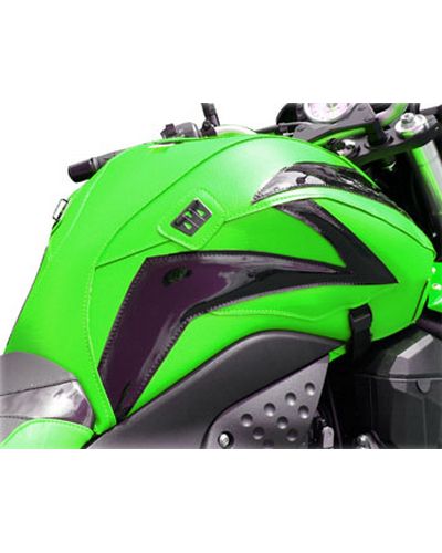 Protège Reservoir Moto Sur Mesure BAGSTER Kawasaki Z 1000 (serie sp) 2008 vert-deco noir brillant