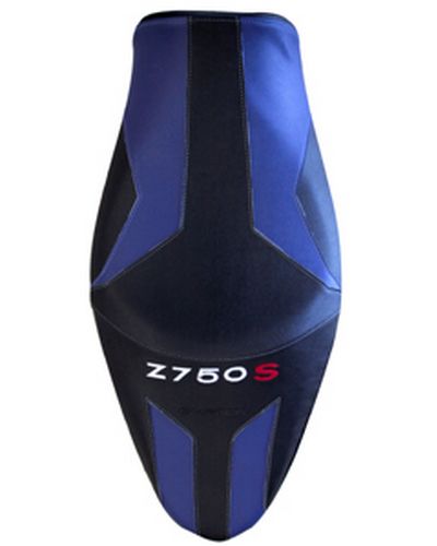 Housse Selle BAGSTER Kawasaki Z 750 S bleu-noir-lettre blanche rouge