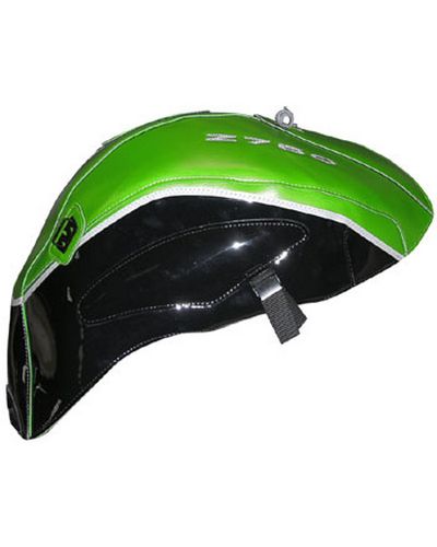 Protège Reservoir Moto Sur Mesure BAGSTER Kawasaki  Z 750 (serie sp) 2009-11 vert nacre-noir brillant