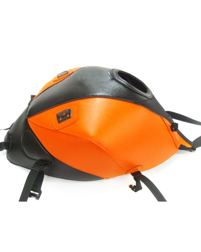 Protège Reservoir Moto Sur Mesure BAGSTER Kawasaki Z 800 2013-16 noir-orange