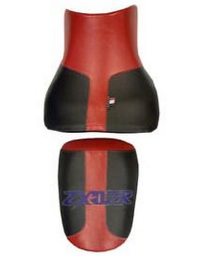 Housse Selle BAGSTER Kawasaki ZX-12 R rouge noir lettres violettes