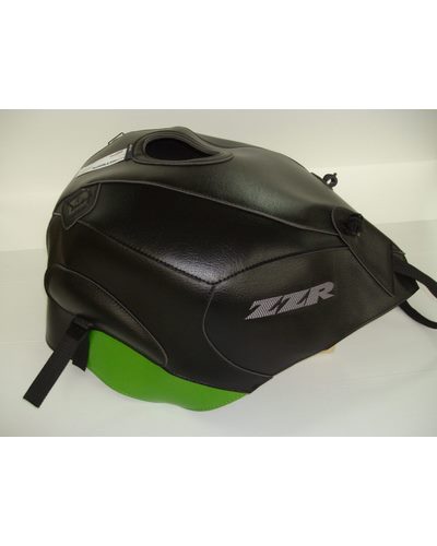 Protège Reservoir Moto Sur Mesure BAGSTER Kawasaki ZZR 1400 2011 noir-vert nacré